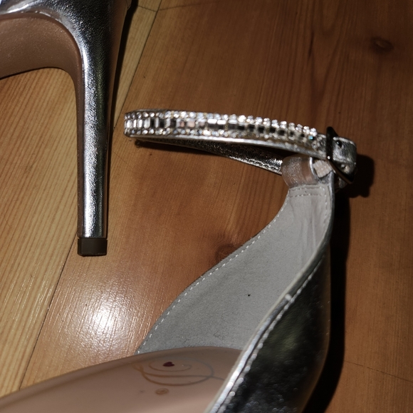 D ❤️ strappy heels Rhinestone ankle strap Stiletto Heels - Picture 9 of 13